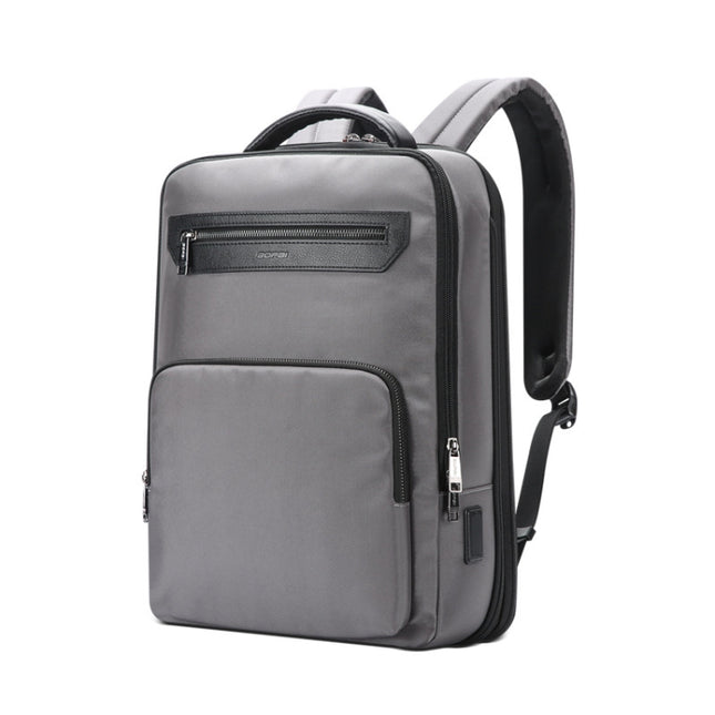 Bopai 61-121518 Multi-compartment Waterproof Expandable Backpack with USB Charging Hole(Dark Gray)-garmade.com