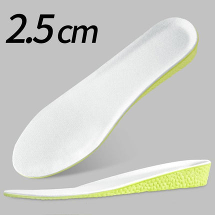 Sports Shock-absorbing Breathable Sweat-absorbing Inner Heightening Insole, Size: 35-36(2.5cm)-garmade.com