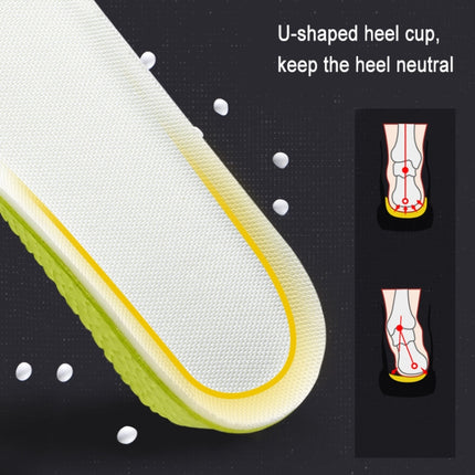 Sports Shock-absorbing Breathable Sweat-absorbing Inner Heightening Insole, Size: 41-42(2.5cm)-garmade.com