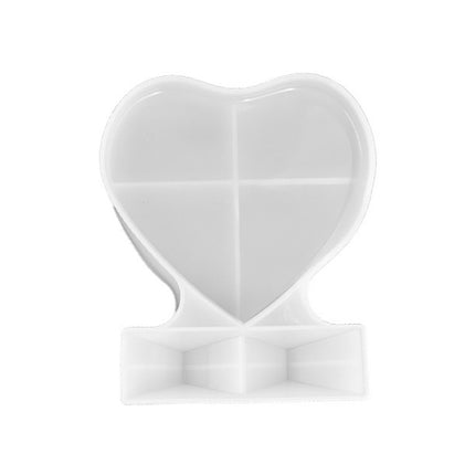 Heart-shaped Square Photo Frame Display DIY Silicone Mould, Spec: L (Heart-shaped)-garmade.com
