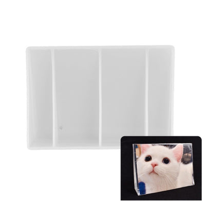 Heart-shaped Square Photo Frame Display DIY Silicone Mould, Spec: Vertical Rectangle-garmade.com