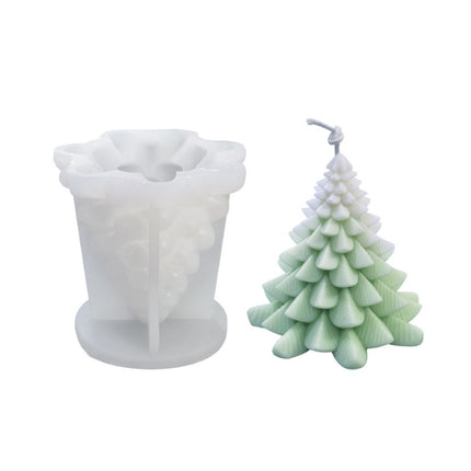 Christmas DIY Scented Candle Silicone Mold, Color: White(SD-68)-garmade.com