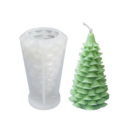 Christmas DIY Scented Candle Silicone Mold, Color: White(SD-71)-garmade.com