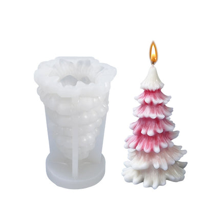 Christmas DIY Scented Candle Silicone Mold, Color: White(SD-72)-garmade.com
