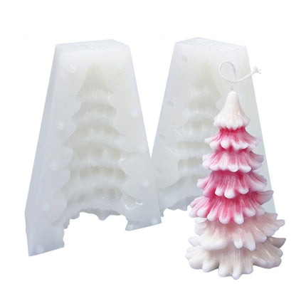Christmas DIY Scented Candle Silicone Mold, Color: White(SD-78)-garmade.com