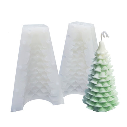 Christmas DIY Scented Candle Silicone Mold, Color: White(SD-79)-garmade.com