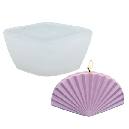 Scallop DIY Scented Candle Silicone Mold, Specification: LZ-66-garmade.com