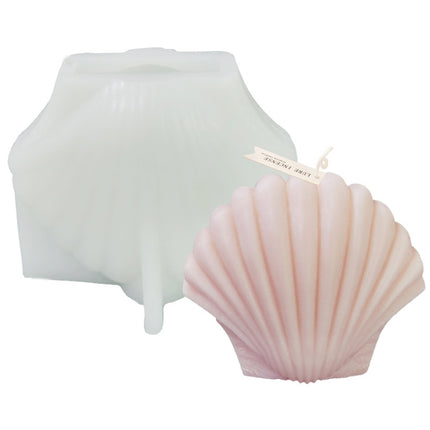 Scallop DIY Scented Candle Silicone Mold, Specification: LZ-197-garmade.com