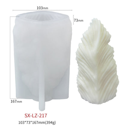 Scallop DIY Scented Candle Silicone Mold, Specification: LZ-217-garmade.com