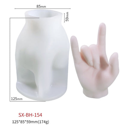 DIY Hand Shaped Scented Candle Silicone Mold, Specification: BH-154-garmade.com