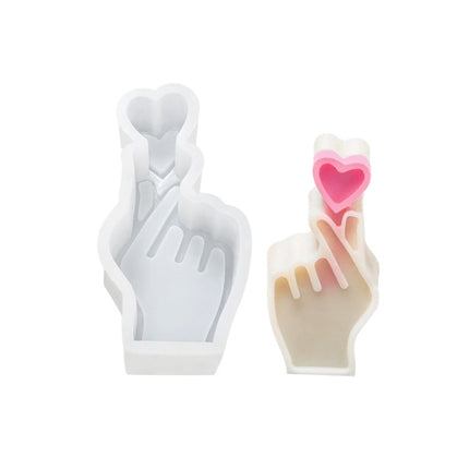 DIY Hand Shaped Scented Candle Silicone Mold, Specification: SX-LZ-331-garmade.com