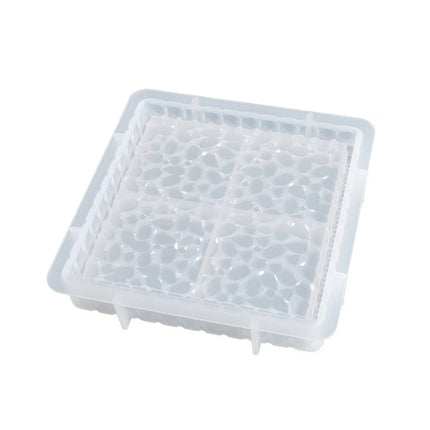 2 PCS DIY Round and Square Diamond Pattern Storage Tray Silicone Mold, Specification: Square-garmade.com