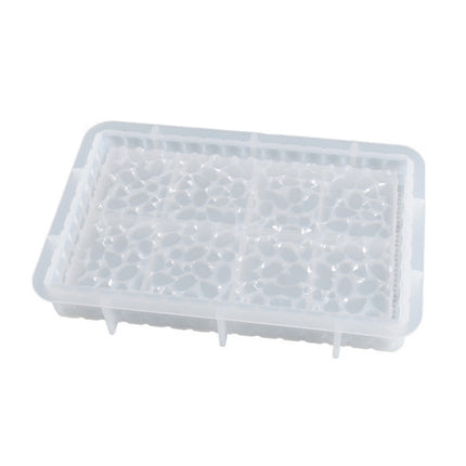 2 PCS DIY Round and Square Diamond Pattern Storage Tray Silicone Mold, Specification: Rectangular-garmade.com