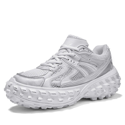ENLEN&BENNA YCDZ037 Net Cloth Thick Bottom Tire Shoes Casual Sports Shoes, Size: 43(White)-garmade.com