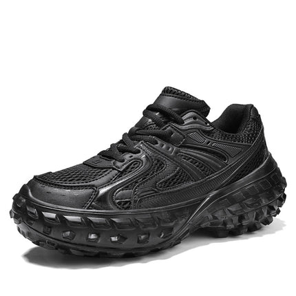 ENLEN&BENNA YCDZ037 Net Cloth Thick Bottom Tire Shoes Casual Sports Shoes, Size: 43(Black)-garmade.com