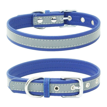 CL181K Pet Soft Reflecting Collar, Size: XS(No Iron Sheet Dark Blue)-garmade.com