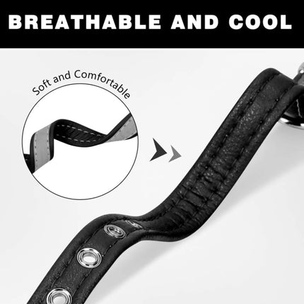 CL181K Pet Soft Reflecting Collar, Size: XXL(No Iron Sheet Black)-garmade.com