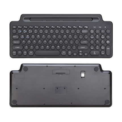 2.4G Bluetooth Wireless Keyboard With Card Slot Bracket No Touchpad-garmade.com