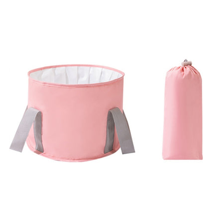 Travel Portable Folding Multifunctional Outdoor Basin Bag, Color: Pink (Small)-garmade.com