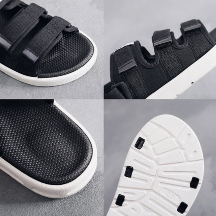 Summer Slippers Dual-purpose Beach Shoes Men Sandals, Size: 38(Gra+White)-garmade.com