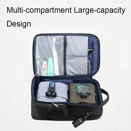 Bopai 61-86611 Multifunctional Wear-resistant Anti-theft Laptop Backpack with USB Charging Hole(Black)-garmade.com