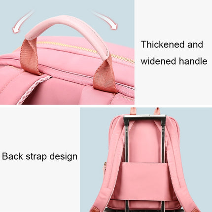Bopai 62-51316 Multifunctional Wear-resistant Anti-theft Laptop Backpack(Pink)-garmade.com