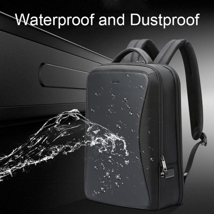 Bopai 61-120891 Multifunctional Anti-theft Laptop Business Backpack with USB Charging Hole(Black)-garmade.com