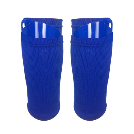 Football Shin Pads + Socks Sports Protective Equipment, Color: Dark Blue (L)-garmade.com