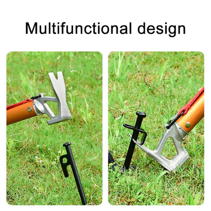Outdoor Camping Multifunctional Tent Ground Nail Hammer(Silver)-garmade.com