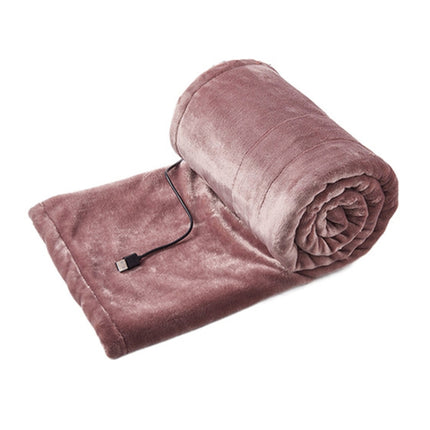 Low Voltage 5V USB Home Portable Small Electric Blanket, Width: 140x80cm(Pink)-garmade.com