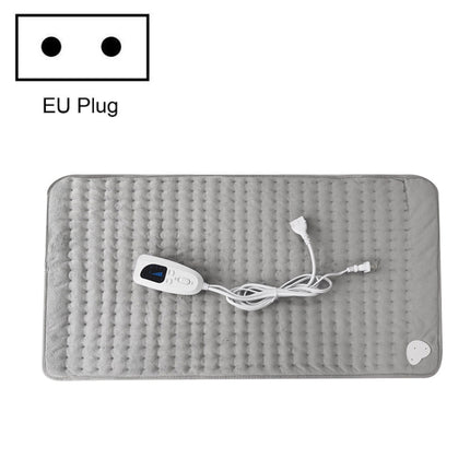 Home Physiotherapy Heating Pad Electric Heating Blanket, Size: 60x30cm, Plug Type: EU Plug(Silver Gray)-garmade.com