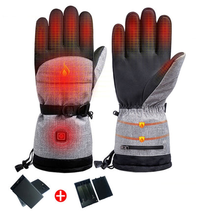 Winter Heating Hand Warmer Electric Thermal Gloves ,Specification: With Battery Box-garmade.com