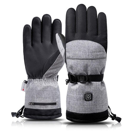 Winter Heating Hand Warmer Electric Thermal Gloves ,Specification: With Battery Box-garmade.com