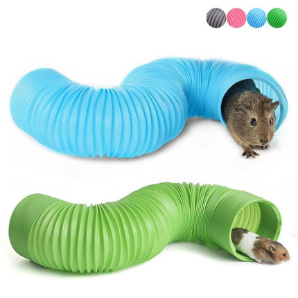 Chinchilla Hamster Retractable Track Pet Supplies, Length: 1m(Blue)-garmade.com