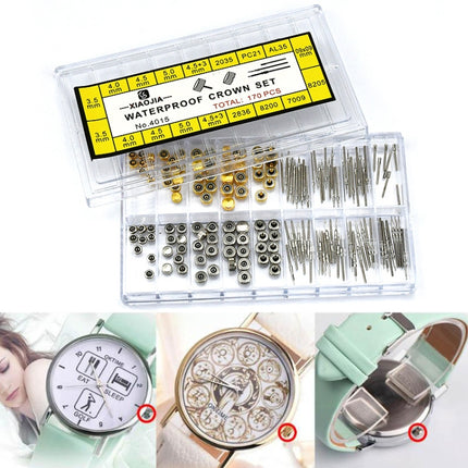 170 PCS / Box C012 Watch Accessories Epoxy Watch Crown and Stem Repair Parts-garmade.com