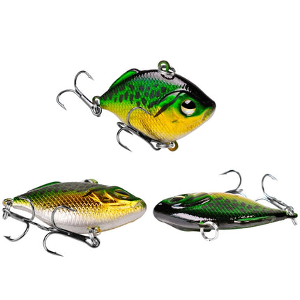 3 PCS PROBEROS DW1044 4.5cm/8.5g Lure Fake Bait Iconic Plastic VIB Hard Bait(D)-garmade.com