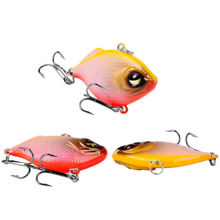 3 PCS PROBEROS DW1044 4.5cm/8.5g Lure Fake Bait Iconic Plastic VIB Hard Bait(E)-garmade.com