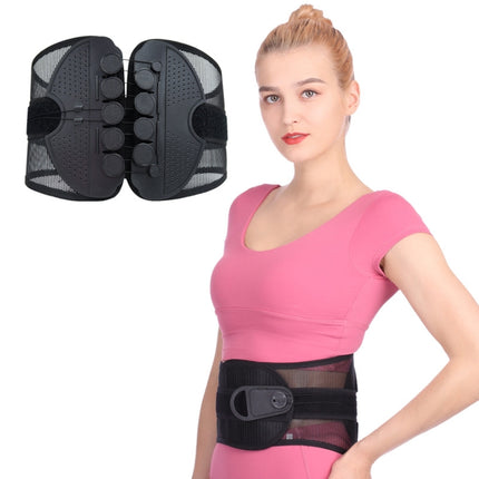Adjustable Breathable Mesh Lumbar Support Belt, Specification: M(Black)-garmade.com