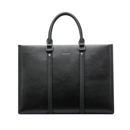 Bopai 11-98711 Multifunctional Business Waterproof Wearable Laptop Handbag(Black)-garmade.com