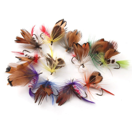 64 PCS / Set Outdoor Fishing Tackle Box Fly Hook Bait-garmade.com