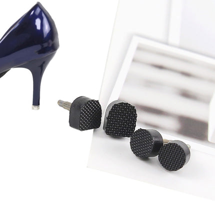 High Heels Heel Studs Mute Wear-resistant Replacement Heel, Color: Black (30 In 1)-garmade.com