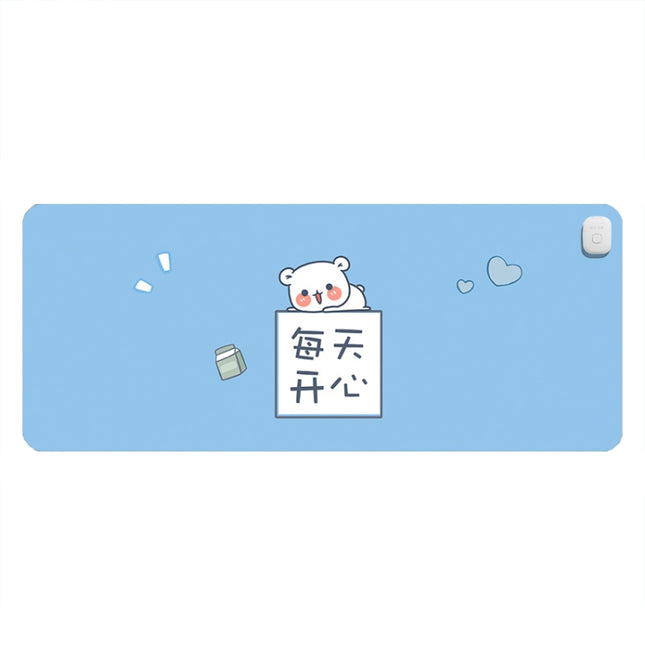 Intelligent Timing Heating Waterproof Warm Mouse Pad CN Plug, Size: 80x33cm(Happy Daily)-garmade.com