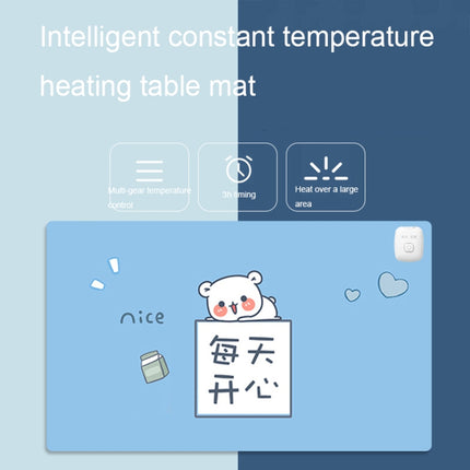 Intelligent Timing Heating Waterproof Warm Mouse Pad CN Plug, Size: 80x33cm(Happy Daily)-garmade.com