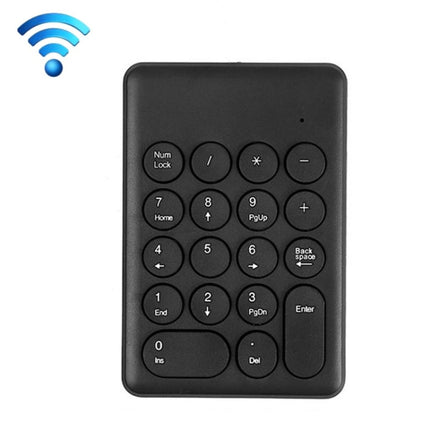 269 18 Keys Wireless Mini Numeric Keypad Accounting Bank Engineering Keypad(Black)-garmade.com