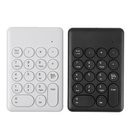 269 18 Keys Wireless Mini Numeric Keypad Accounting Bank Engineering Keypad(Black)-garmade.com