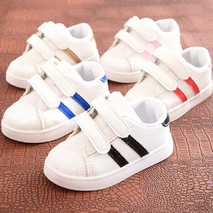 Shell Head Sneakers Casual Shoes for Children, Shoe Size:21(Red)-garmade.com