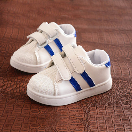 Shell Head Sneakers Casual Shoes for Children, Shoe Size:21(Red)-garmade.com