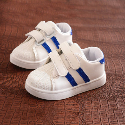 Shell Head Sneakers Casual Shoes for Children, Shoe Size:22(Red)-garmade.com