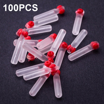 100 PCS SXP01 Dual CoreSilicone Floating Seat Fishing Accessories, Size: Small(Transparent)-garmade.com