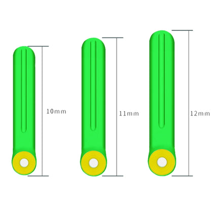 100 PCS SXP01 Dual CoreSilicone Floating Seat Fishing Accessories, Size: Small(Crystal Green)-garmade.com